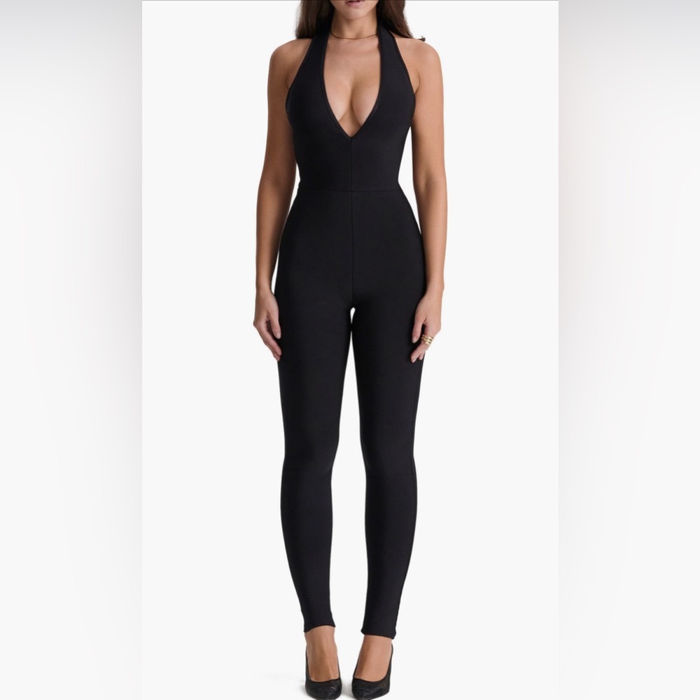 House of CB Anaise Plunge corset Jumpsuit size M